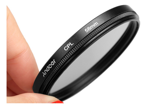Vidrio Polarizador Circular Digital Slim Cpl De 58 Mm
