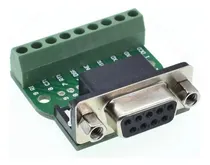 Comprar Conector Pcb Terminal Db9 Serial Rs232 Hembra Bornera [ Max]