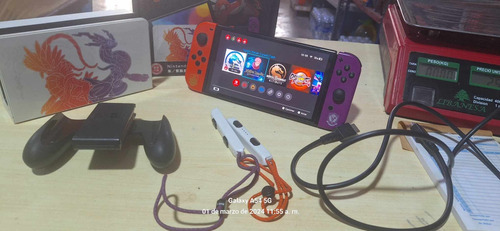 Nintendo Switch Oled Edición Pokémon Escarlata Y Purpura