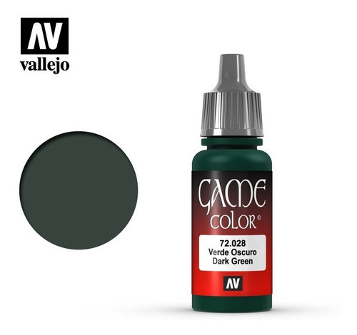 Imagen 1 de 2 de Pintura Acrilico Game Color Vallejo- Verde Oscuro