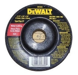 Disco Corte Metal 4 1/2 X 1/8 X 7/8 Dewalt 