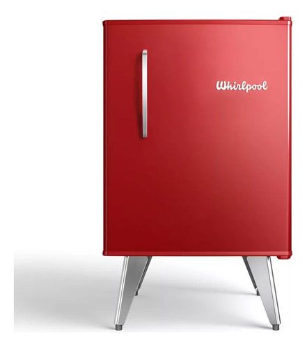 Heladera Compacta Whirlpool Retro Roja 76 Lts