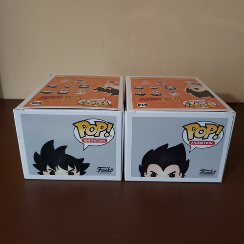 Funko Pop! Dragon Ball Z Goku #615 Y Vegeta #614 Originales (Usado)
