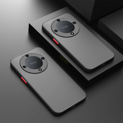 Funda Trasera Mate Con Borde De Silicona Para Honor X9a X9b X9c X8a X8b X7a X7b X7c X6a X6b Camera Protect Fundas