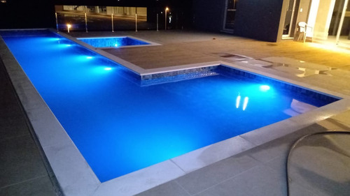 Kit Led Piscina Com Módulo Wifi Luxpool + 7 Leds Rgb + Fonte