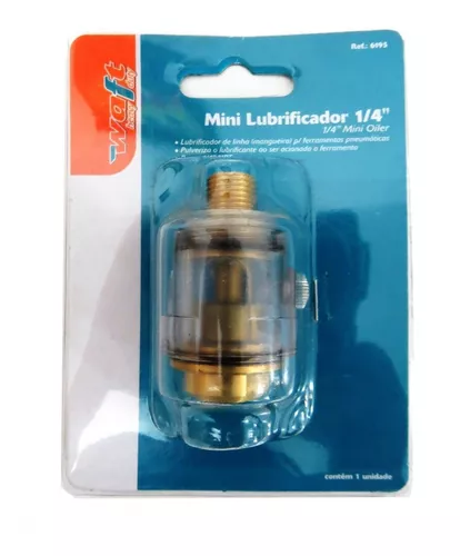 MINI LUBRIFICADOR DE LINHA 1/4 PARA FERRAMENTAS PNEUMÁTICAS