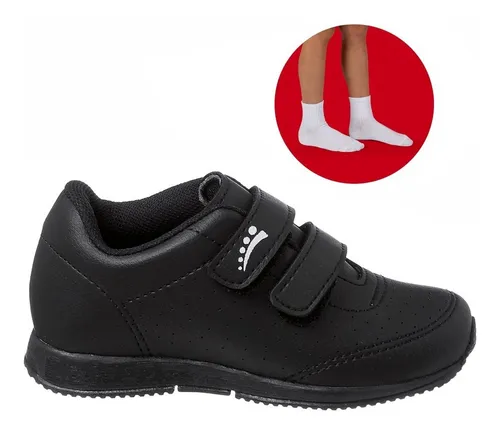 Tenis escolar preto best sale feminino