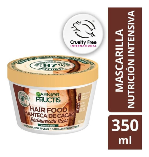 Mascarilla Fructis Hair Food Manteca De Cacao 350 Ml