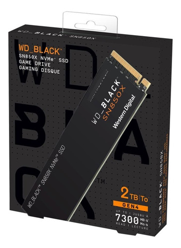Ssd Western Digital Nvme 2tb Sn850x Wd Black Pc Notebook Ps5