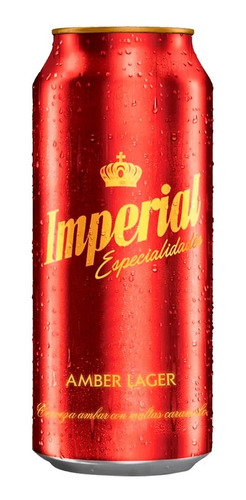 Cerveza Imperial Amber Lager Especialidades Roja Lata 473ml