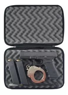 Estuche Gun Case Termoformado Porta Armas Houston 4" 3TF Negro