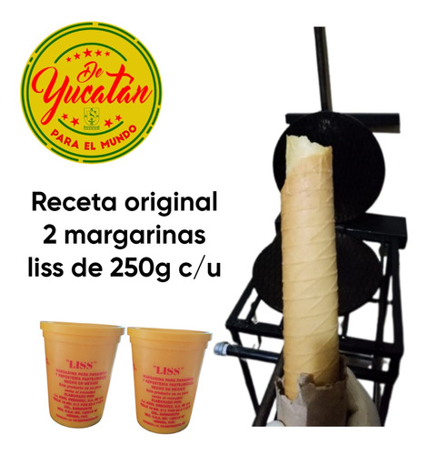 Receta Original Marquesitas Incluye 2 Margarinas Liss 250g