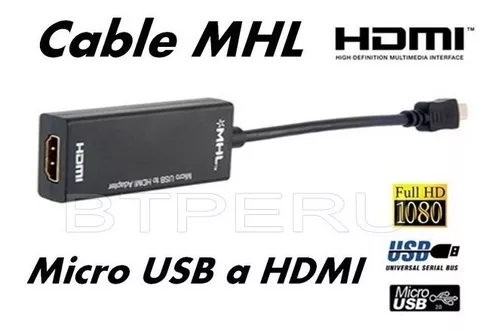 Cable HDMI, teléfono móvil a TV 1080P universal  