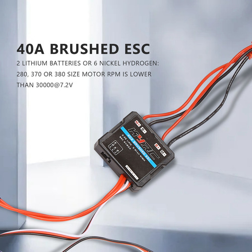 Controlador De Velocidad Electrónico Crystally-40a Brushed E