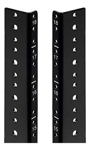 Navepoint 18u Vertical Rack Rail Par Diy Kit Con Hardware, N