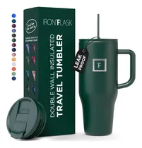 Comprar Iron Flask Co-pilot - Taza Aislada Con Popote Y Tapas Abatib