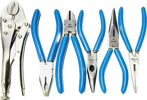 Set De Pinzas Irimo 5 Piezas 160mm Alicate Pinza Universal