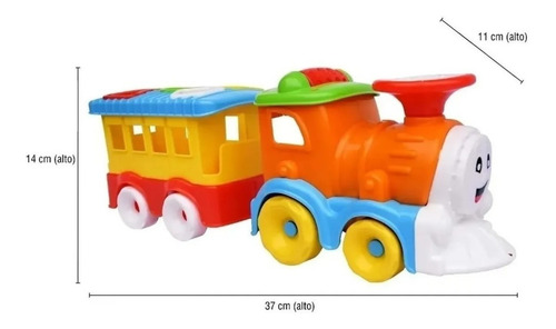 Imagen 4 de 10 de Juego De Tren Didáctico Con Vagón De Encastre Riva