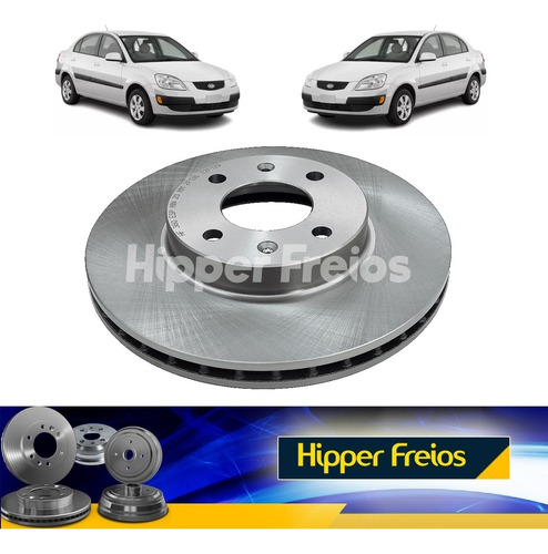 Disco De Freno Delantero Kia Rio Cvvt 2006 Al 2011 