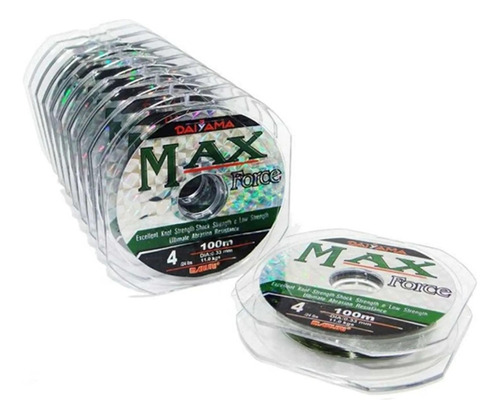 Caixa De Linha Monofilamento Max Force 1000 Metros