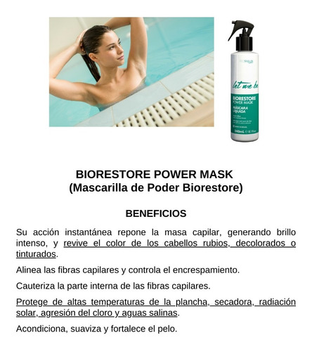 Post-alisado Reestructurante Let Me Be Biorestore Power Mask