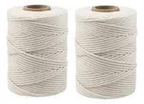 Comprar 3 Kg Hilo De Algodón Macramé 27 Hebras 4mm \u002F 600mts Crudo