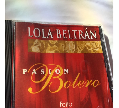 Lola Beltran - Pasion Bolero  - Cd - Disco - Folio