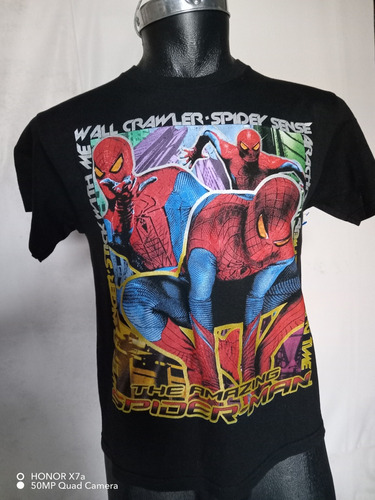 Playera The Amazing Spiderman (xxl/18) Extra Chica Negra