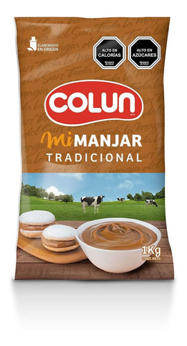 Manjar Colun Bolsa 1 Kg