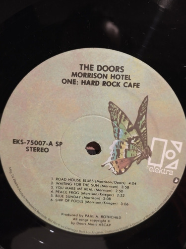 The Doors Morrison Hotel Edición Usa 1976 Doble Portada Lp (Usado)