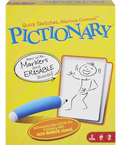 Juego De Mesa Y Dibujo Mattel Games Pictionary Para