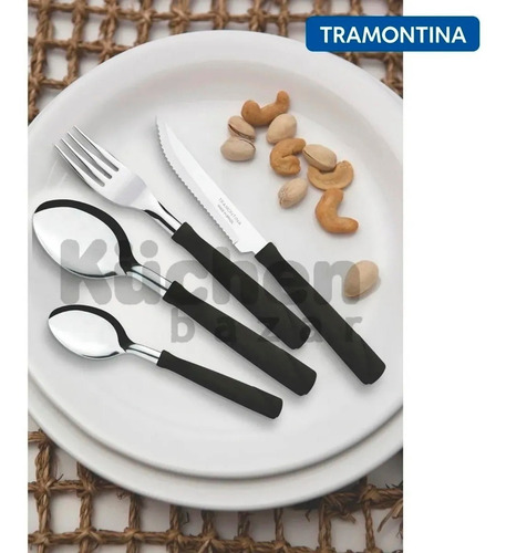 Imagen 3 de 8 de Cubiertos Tramontina Juego X12 Cucharas New Kolor