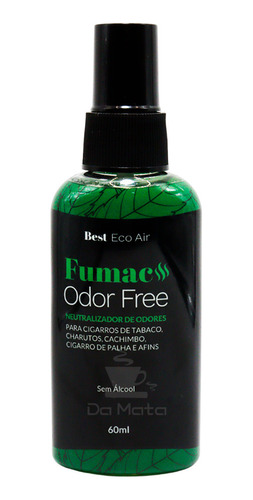 Eliminador De Odores Fumac Odor Free 60ml - Da Mata