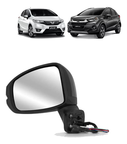 Retrovisor Elétrico Pisca Honda Wrv 2018 2019 20 21 Esquerdo