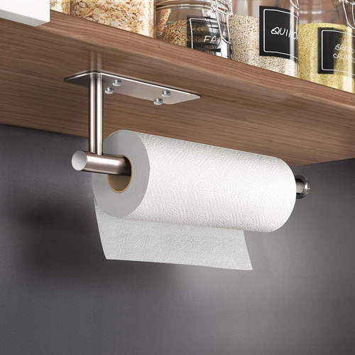 Soporte Autoadhesivo Para Toallas De Papel De Color Plata Silver