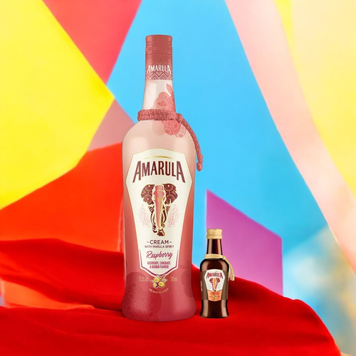 Kit Licor Amarula Raspberry 750ml + Miniatura Amarula Cream