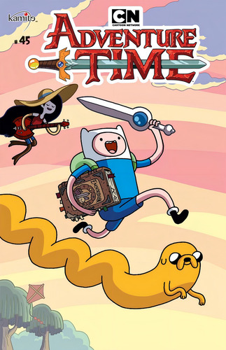 Adventure Time 45a, De Pendleton Ward, Christopher Hastings, Dave Scheidt., Vol. 1. Editorial Kamite, Tapa Pasta Blanda, Edición 1 En Español, 2019