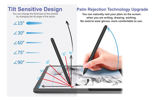 Emr Stylus Reportación De 2 Penes 2 Pen La Eraser + Magnétic