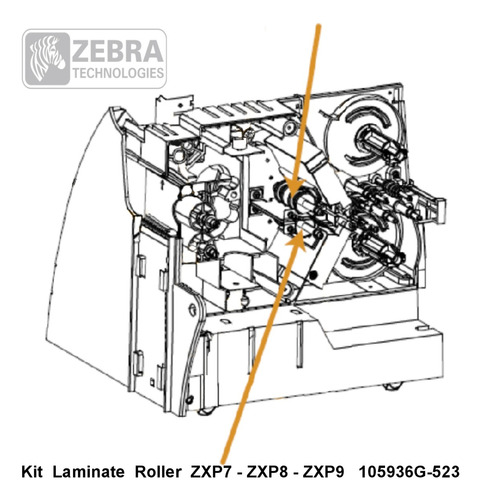 Kit Rodillos Del Laminado Zebra Zxp 7, 8 Y 9. (instalados)