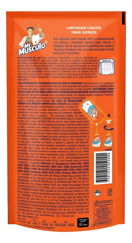 3 Pz- Mr Musculo P/ Limpieza De Vidrios Doy Pack 500ml