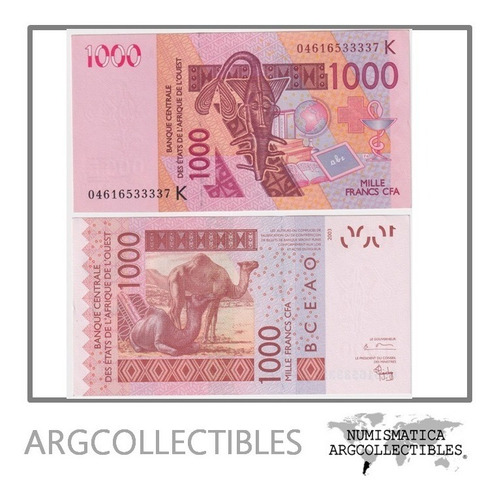 Senegal Billete 1.000 Francos 2003 P-715ka Unc