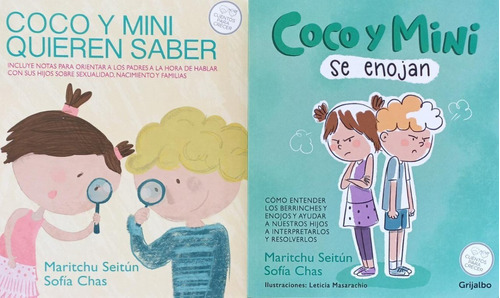 2 Libros - Coco Y Mini Se Enojan + Quieren Saber - Grijalbo