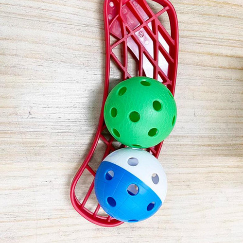 4 Bolas De Floorball Unihockey, Ligeras, 26 Agujeros, Azul