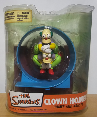 Los Simpsons Mcfarlane - Homero Y Krusty Payasos En Blister