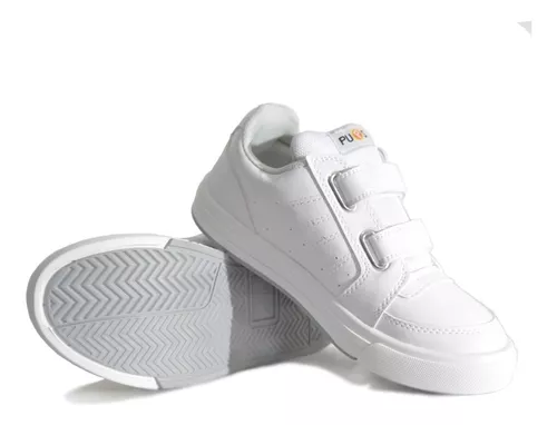 Zapatillas Blancas Sneaker Mujer Niño Niña Colegial Urbana