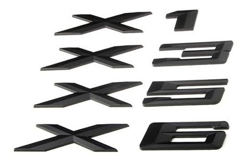 Emblema Insignia Bmw X1 X3 X5 X6 Negro Mate 