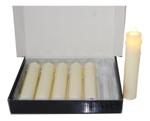 Luz Led Velas Veladora Eléctrica Eventos Luces Vela Wm808 X1