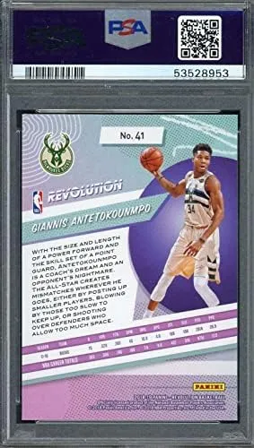 Tarjeta De Baloncesto Giannis Antetokounmpo 2018 Panini Revo