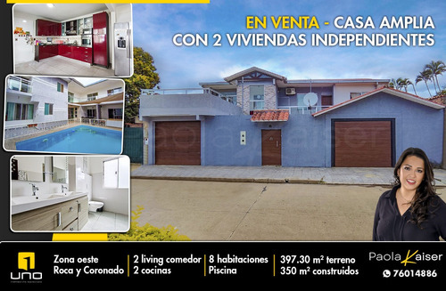 Imagen 1 de 25 de Casa En Venta, 8 Dormitorios Con Piscina, Zona Roca Y Coronado