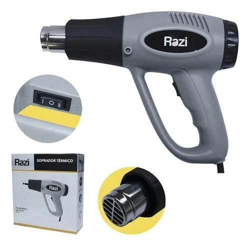 Soprador Térmico 1500w 110v Rz-s1500/m Razi Cor Cinza